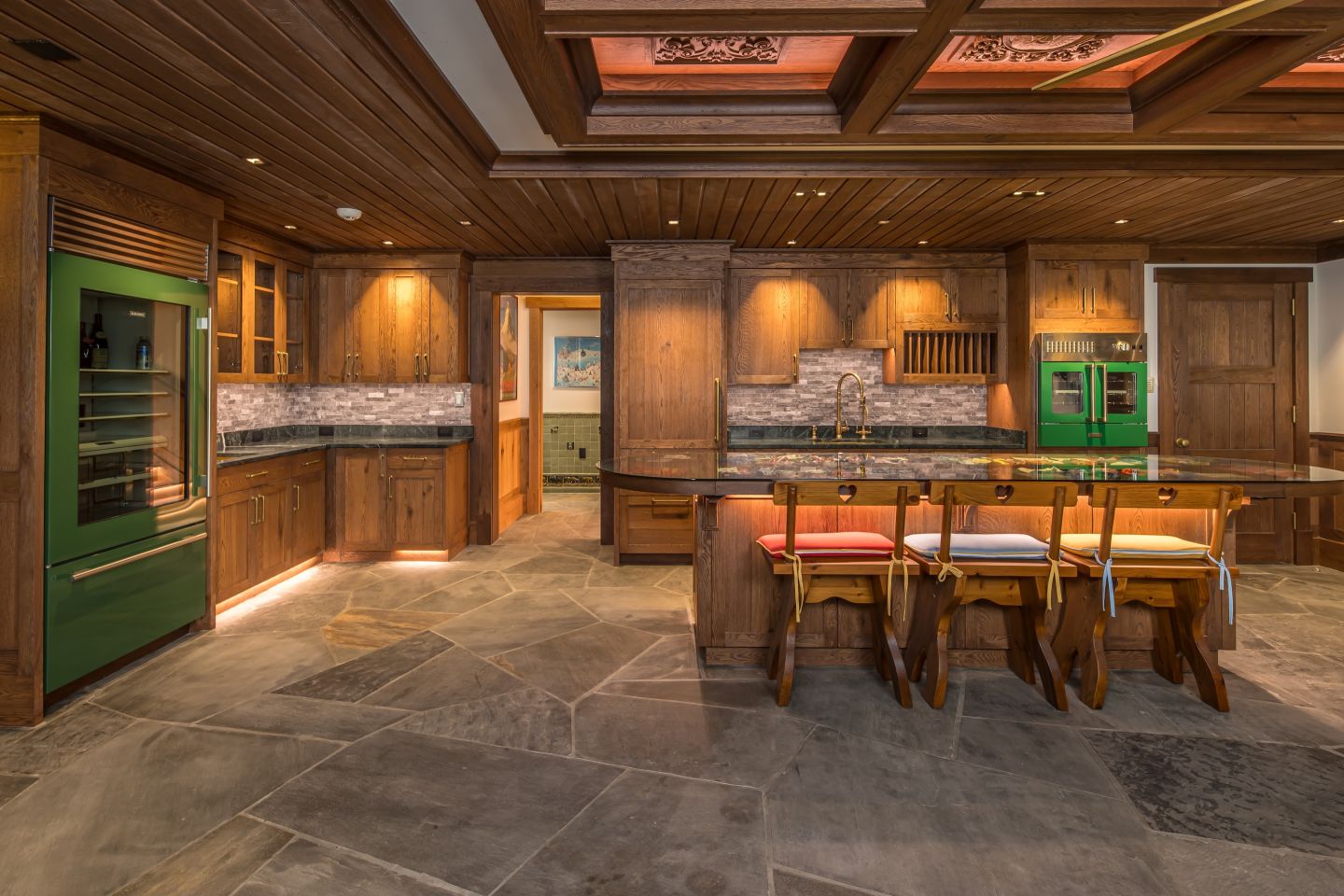 Lower level kitchenette, second view — Montana private residence